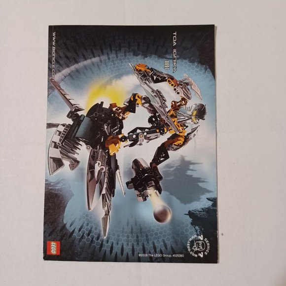 Lego Bionicle Barraki Karapar Instruction Manual Only - Picture 2 of 2